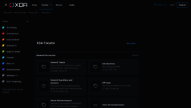 What Xdaforums.com website looked like in 2024 (1 year ago)