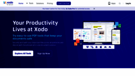 What Xodo.com website looks like in 2024 