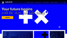 What Xu.edu website looks like in 2024 