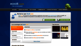 What Xooit.fr website looks like in 2024 