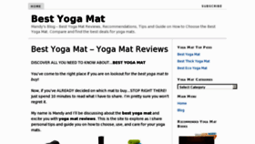 What Yogamatbest.com website looked like in 2011 (12 years ago)