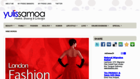 What Yulissamoa.com website looked like in 2012 (12 years ago)
