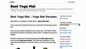 What Yogamatbest.com website looked like in 2011 (13 years ago)