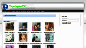 What Yesjapantv.com website looked like in 2012 (11 years ago)