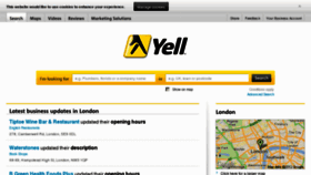 What Yellowpages.co.uk website looked like in 2012 (11 years ago)