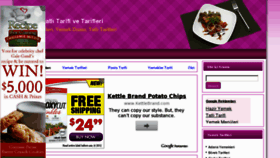 What Yemektariflerial.com website looked like in 2012 (11 years ago)
