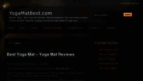 What Yogamatbest.com website looked like in 2013 (11 years ago)