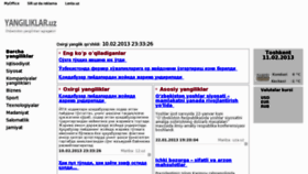 What Yangiliklar.uz website looked like in 2013 (11 years ago)