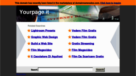 What Yourpage.it website looked like in 2013 (11 years ago)
