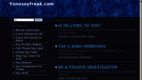 What Yonosoyfreak.com website looked like in 2013 (11 years ago)