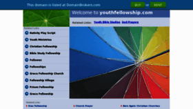 What Youthfellowship.com website looked like in 2013 (10 years ago)