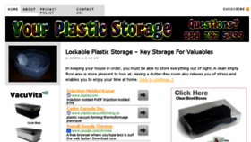 What Yourplasticstorage.com website looked like in 2013 (10 years ago)