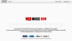 What Ytmusicnow.com website looked like in 2013 (10 years ago)