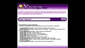 What Ymsgr.net website looked like in 2014 (10 years ago)