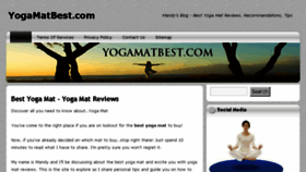 What Yogamatbest.com website looked like in 2014 (10 years ago)