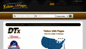 What Yellowusapages.com website looked like in 2014 (10 years ago)