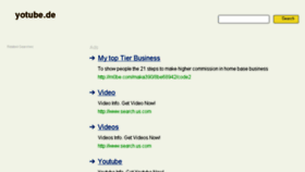 What Yotube.de website looked like in 2014 (10 years ago)