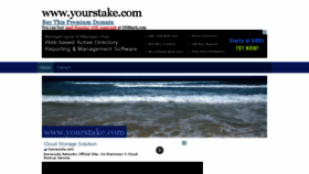 What Yourstake.com website looked like in 2014 (10 years ago)