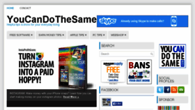 What Youcandothesame.com website looked like in 2014 (10 years ago)