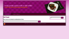 What Yemektariflerial.com website looked like in 2014 (10 years ago)