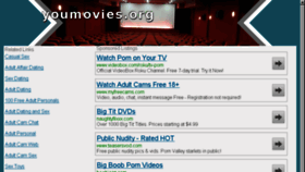 What Youmovies.org website looked like in 2014 (10 years ago)