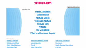 What Yutoobe.com website looked like in 2014 (10 years ago)