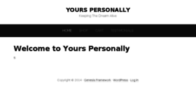 What Yourspersonally.co.uk website looked like in 2014 (11 years ago)
