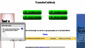 What Youtubeunblock.com website looked like in 2014 (9 years ago)