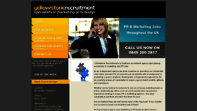What Yellowstonerecruitment.co.uk website looked like in 2014 (9 years ago)