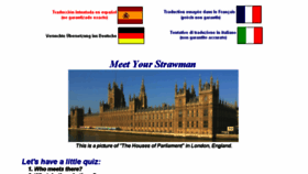 What Yourstrawman.com website looked like in 2015 (9 years ago)