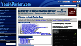 What Youthpastor.com website looked like in 2015 (8 years ago)