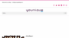 What Youniqueblog.com website looked like in 2015 (8 years ago)