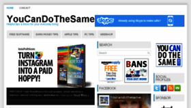 What Youcandothesame.com website looked like in 2015 (8 years ago)
