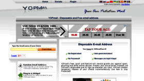 What Yopmail.fr website looked like in 2015 (8 years ago)