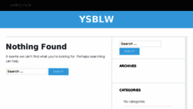 What Ysblw.net website looked like in 2015 (8 years ago)