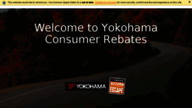 What Yokohamatirerebates.com website looked like in 2015 (8 years ago)