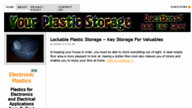 What Yourplasticstorage.com website looked like in 2015 (8 years ago)