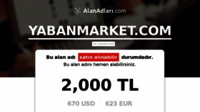 What Yabanmarket.com website looked like in 2016 (8 years ago)