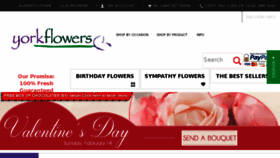 What Yorkflowers.com website looked like in 2016 (8 years ago)