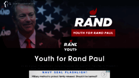 What Youthforrandpaul.com website looked like in 2016 (8 years ago)