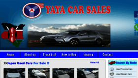 What Yayacars.com website looked like in 2016 (8 years ago)