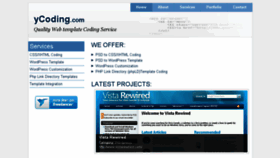 What Ycoding.com website looked like in 2016 (8 years ago)