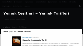 What Yemekcesitleri.net website looked like in 2016 (8 years ago)