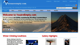 What Youareempty.com website looked like in 2016 (8 years ago)