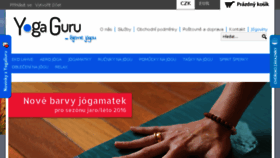 What Yogaguru.cz website looked like in 2016 (8 years ago)