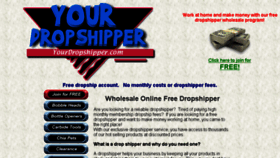 What Yourdropshipper.com website looked like in 2016 (8 years ago)