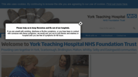 What York.nhs.uk website looked like in 2016 (8 years ago)