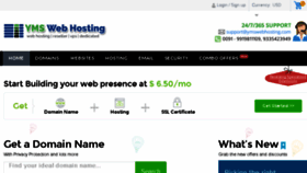 What Ymswebhosting.com website looked like in 2016 (7 years ago)