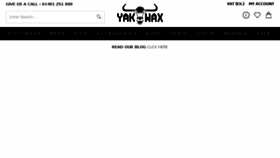 What Yakwax.com website looked like in 2016 (8 years ago)