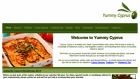 What Yummycyprus.com website looked like in 2016 (8 years ago)